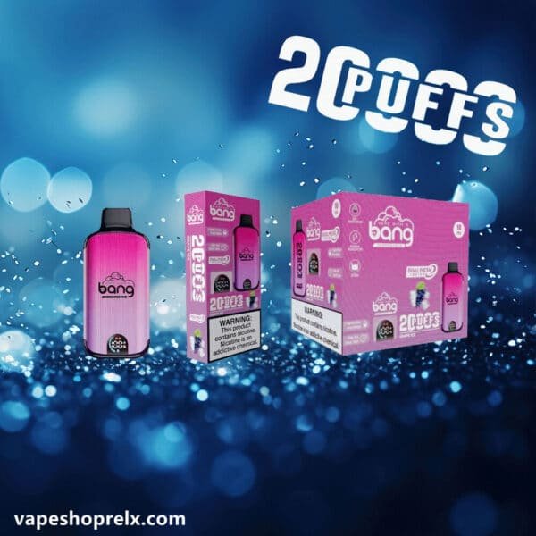 BANG DUALMESH 20000 Puffs一次性拋棄式電子煙｜LED顯示屏持久續航可充電