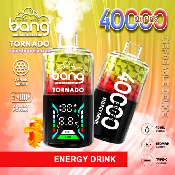 BANG TORNABO 40000 Puffs 超大容量拋棄式霧化棒｜新款登場
