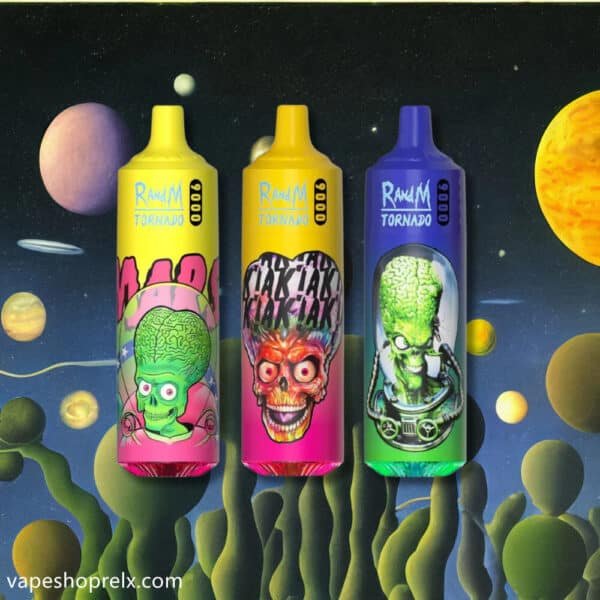RandM Tornado 9000 Puffs FUMOT  歐美爆款一次性電子煙/可充電拋棄式霧化棒